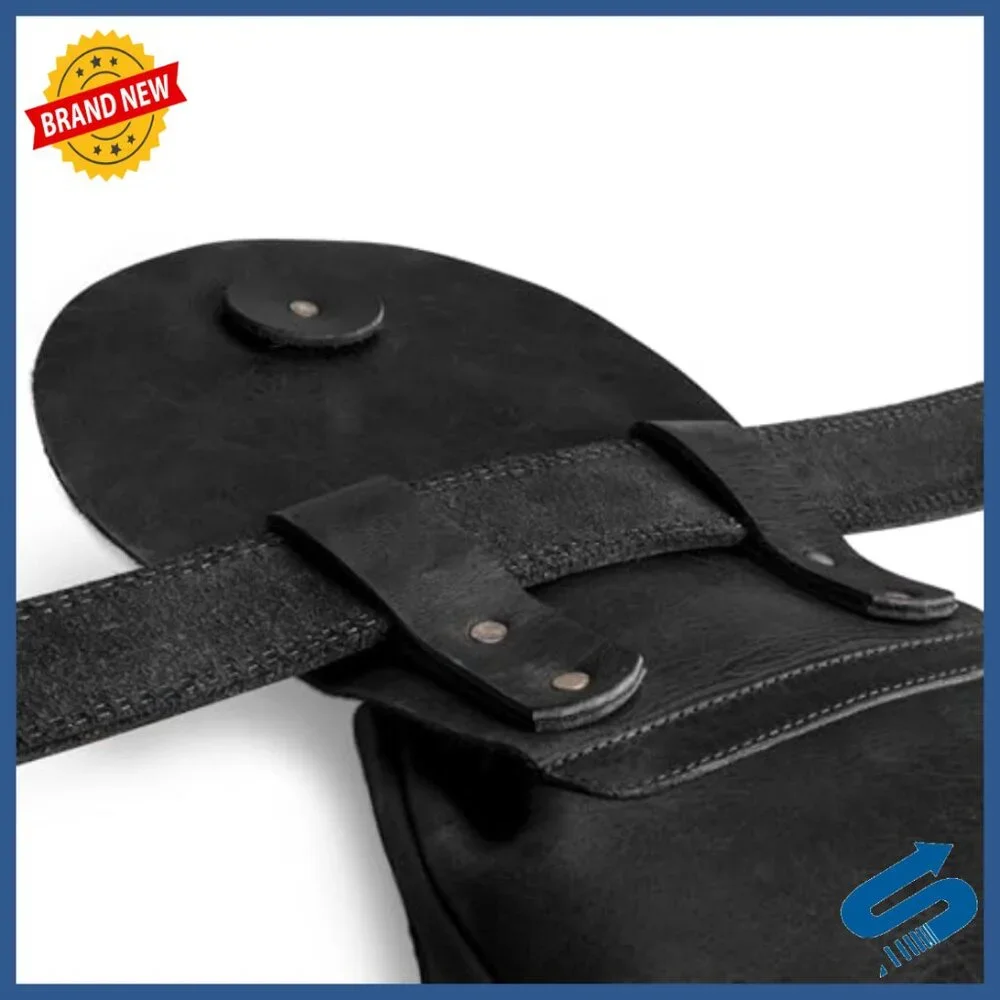 Full Grain Leather Handmade Secure Pouch for Money Valuables Coins